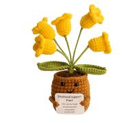 Tulipano Positivo Positive Fiori All'Uncinetto Regalo Mini Tulipano Positivo Creativo in Llana di All'Uncinetto Supporto Maglia Regali Ispiratori Tulipano All'Uncinetto per Festa di Compleanno Regalo