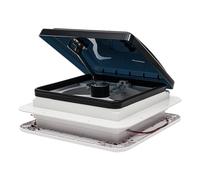 TuliperMood Ventilatori, roulotte, lucernario insonorizzato, silenzioso, con LED e schermo a prova di insetti, per camper e veicoli ricreativi, 36 x 35,5 x 15 cm