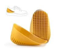 Tuli's Classic Heel Cups, Ammortizzazione degli Urti e Inserti Ammortizzanti per la Fascite Plantare e il Sollievo dal Dolore al Tallone, Giallo, Taglia Regular, 1 Coppia