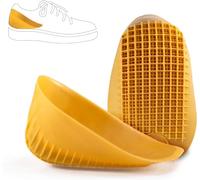 Tuli's Classic Heel Cups, Ammortizzazione degli Urti e Inserti Ammortizzanti per la Fascite Plantare e il Sollievo dal Dolore al Tallone, Giallo, Taglia Regular, 1 Coppia