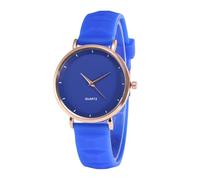 tulkdexi Orologio scolastico Studente Quarzo Quadrante Rotondo Cinturino in Silicone Regolabile Colore Candy Nessun Ritardo Controllo del Tempo Alta Precisione Signora Quotidiano, Blu reale, Stile del