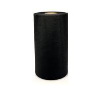 Tulle per Bomboniere, Rotolo Tulle 25cm x 100 Metri per Decorazioni Matrimonio e Tessuto Vario, Diverse Colorazioni per Mille Usi, Toulle Rotolo per Addobbi Gonna Tavolo, Casa (Nero)