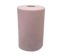 Tulle per Bomboniere, Rotolo Tulle 25cm x 100 Metri per Decorazioni Matrimonio e Tessuto Vario, Diverse Colorazioni per Mille Usi, Toulle Rotolo per Addobbi Gonna Tavolo, Casa (Nude)