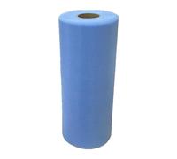 Tulle per Bomboniere, Rotolo Tulle 25cm x 100 Metri per Decorazioni Matrimonio e Tessuto Vario, Diverse Colorazioni per Mille Usi, Toulle Rotolo per Addobbi Gonna Tavolo, Casa (Celeste)