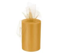 Tulle Rotoli Tessuto Rocchetti 6" 100 Iarde Dorato per Decorazione Involucro