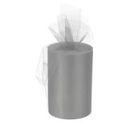 Tulle Rotoli Tessuto Rocchetti 6" 100 Iarde Grigio per Decorazione