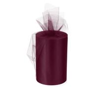 Tulle Rotoli Tessuto Rocchetti 6" 100 Iarde Scuro Rosso per Decorazione