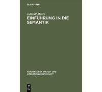 Tullio De Mauro Einführung in die Semantik (Copertina rigida)
