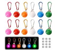 Tulov 12 luci per cani, ciondolo luminoso per cani, clip di sicurezza con 3 modalità di illuminazione, ciondolo a LED per cani, luci per bambini, luce di sicurezza per notte, escursionismo, campeggio