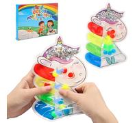 Tulov Giocattolo sensoriale a Forma di Unicorno - per ordinare i Colori da spremere e impastare l'autismo, Fidget Bambini, Antistress ADHD, l'apprendimento