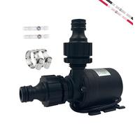 Tulov Pompa dell'acqua DC 12 V, piccola pompa brushless, pompa ad immersione senza spazzole, 800 l/h 5 m, con nucleo in ceramica per piscine, acquari, fontane solari e piccoli impianti di irrigazione