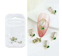 Tulpace Art Charms Unghie Di Fiore Decorazioni Unghie In Lega Per Le Ragazze Donne Design Artigianato Gioielli Fare Metallo Strass Fabbricazione