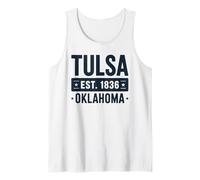 Tulsa Oklahoma EST. 1836 Vintage Hometown Pride Canotta