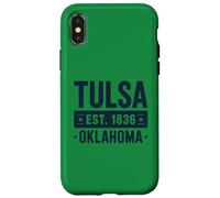 Tulsa Oklahoma Est. 1836 Vintage Hometown Pride Custodia per iPhone X/XS
