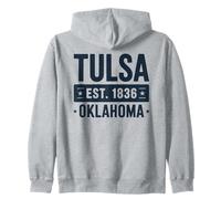 Tulsa Oklahoma EST. 1836 Vintage Hometown Pride Felpa con Cappuccio
