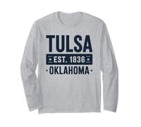 Tulsa Oklahoma EST. 1836 Vintage Hometown Pride Maglia a Manica