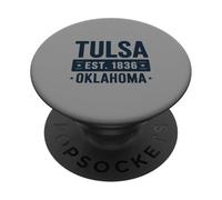 Tulsa Oklahoma Est. 1836 Vintage Hometown Pride PopSockets PopGrip Adesivo
