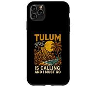 Tulum Is Calling I Must Go Vintage Donna Beach Life Custodia per iPhone 11 Pro Max