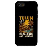 Tulum Is Calling I Must Go Vintage Donna Beach Life Custodia per iPhone SE (2020) / 7/8