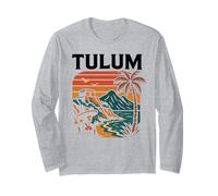 Tulum Mexico Retro Beach Travel Influencer Modello Maya Maglia a Manica