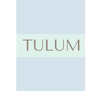 Tulum - Stackable Coffee Table Book for Beach House/Travel Agency/Hotel/Office/Home Interior Decorating: Awesome Display Pastel Blue Element for Modern Bookshelf Decor