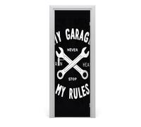 Tulup Adesivo per porta 75x205 cm autoadesivo - la mia parole Garage