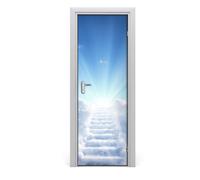 Tulup Adesivo per porta 75x205 cm autoadesivo - scalinata verso il cielo