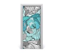 Tulup Adesivo per porta 85x205 cm autoadesivo - fiore modello