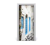 Tulup Adesivo per porta 85x205 cm autoadesivo - le strade della Grecia