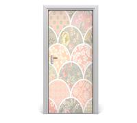 Tulup Adesivo per porta 95x205 cm autoadesivo - fiore modello