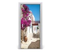 Tulup Adesivo per porta 95x205 cm autoadesivo - le strade della Grecia