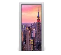 Tulup Adesivo per porta 95x205 cm autoadesivo - New York ad ovest