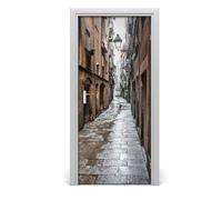 Tulup Adesivo per porta 95x205 cm autoadesivo - vecchia strada