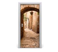 Tulup Adesivo per porta 95x205 cm autoadesivo - vecchia strada