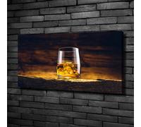Tulup Dipinto Su Tela Pittura Su Un Muro 100x50cm - Borbone In Un Bicchiere