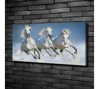 Tulup Dipinto Su Tela Pittura Su Un Muro 100x50cm - Cavalli Al Galoppo