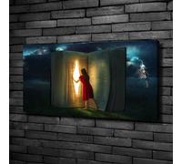 Tulup Dipinto Su Tela Pittura Su Un Muro 100x50cm - Il Mondo Dei Libri
