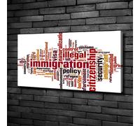 Tulup Dipinto Su Tela Pittura Su Un Muro 100x50cm - Immigrazione