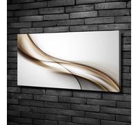 Tulup Dipinto Su Tela Pittura Su Un Muro 100x50cm - Onda Di Bronzo