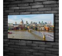 Tulup Dipinto Su Tela Pittura Su Un Muro 100x50cm - Tamigi Londra