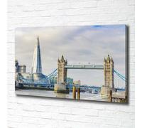 Tulup Dipinto Su Tela Pittura Su Un Muro 100x70cm - Tamigi Londra