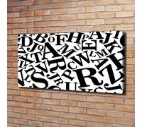 Tulup Dipinto Su Tela Pittura Su Un Muro 120x60cm - Alfabeto