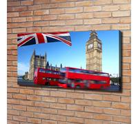 Tulup Dipinto Su Tela Pittura Su Un Muro 120x60cm - Autobus Di Londra