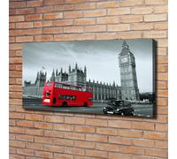 Tulup Dipinto Su Tela Pittura Su Un Muro 120x60cm - Autobus Di Londra
