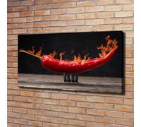 Tulup Dipinto Su Tela Pittura Su Un Muro 120x60cm - Peperoncino