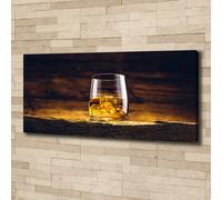 Tulup Dipinto Su Tela Pittura Su Un Muro 125x50cm - Borbone In Un Bicchiere