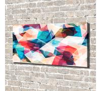 Tulup Dipinto Su Tela Pittura Su Un Muro 140x70cm - Astrazione A Mosaico