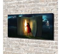 Tulup Dipinto Su Tela Pittura Su Un Muro 140x70cm - Il Mondo Dei Libri