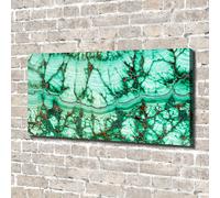 Tulup Dipinto Su Tela Pittura Su Un Muro 140x70cm - Trama Di Malachite