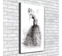 Tulup Dipinto Su Tela Pittura Su Un Muro 50x100cm - Illustrazione Di Moda